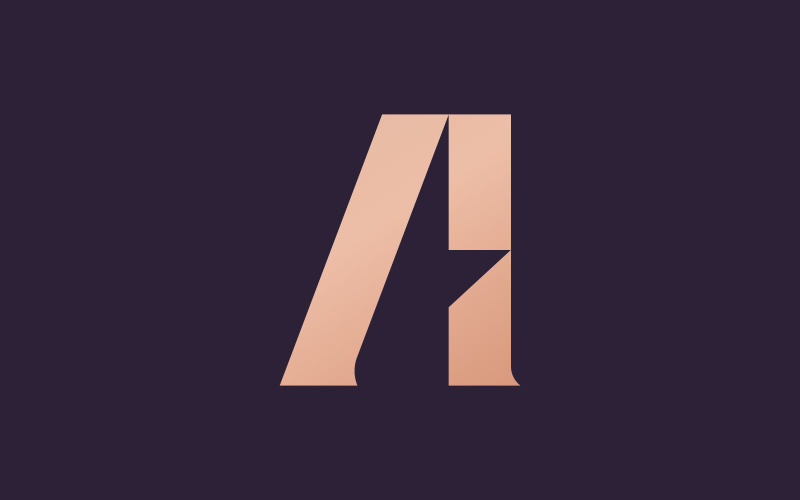 Modèle de conception de logo vectoriel lettre A 12