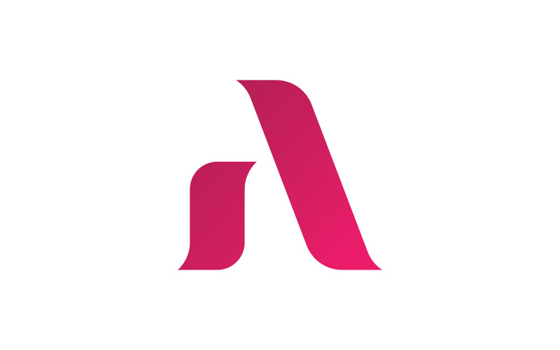 Modèle de conception de logo vectoriel lettre A 3