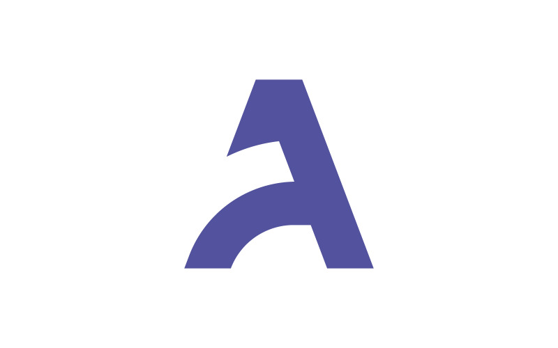 字母 A 标志矢量模板设计 8