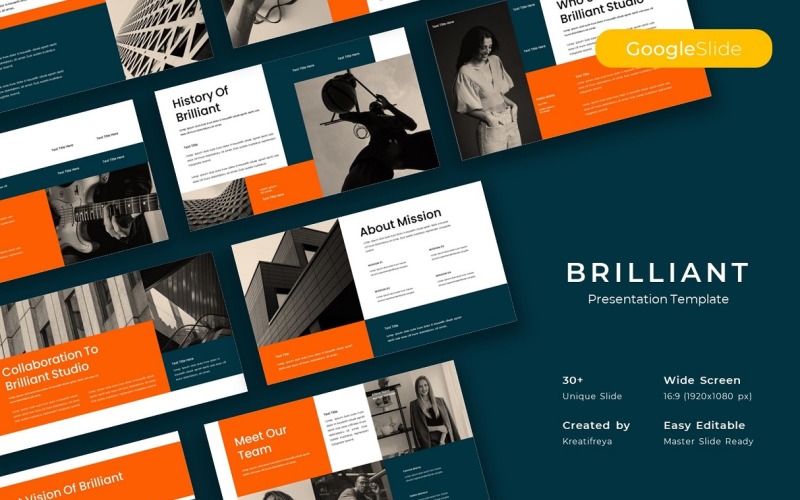 Briljant – Zakelijke Google Slide-sjabloon