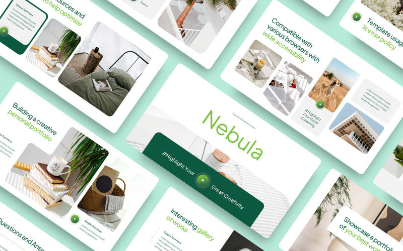 Creatief portfolio - Google Slides-sjabloon