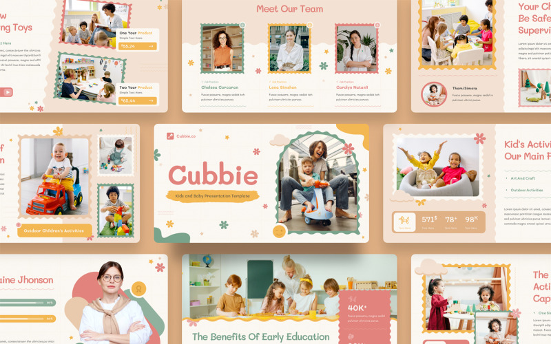Keynote-sjabloon voor kinderen en baby's