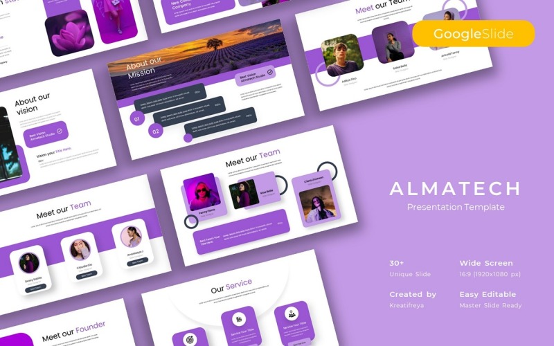 Almatech – Firemní šablona prezentace Google