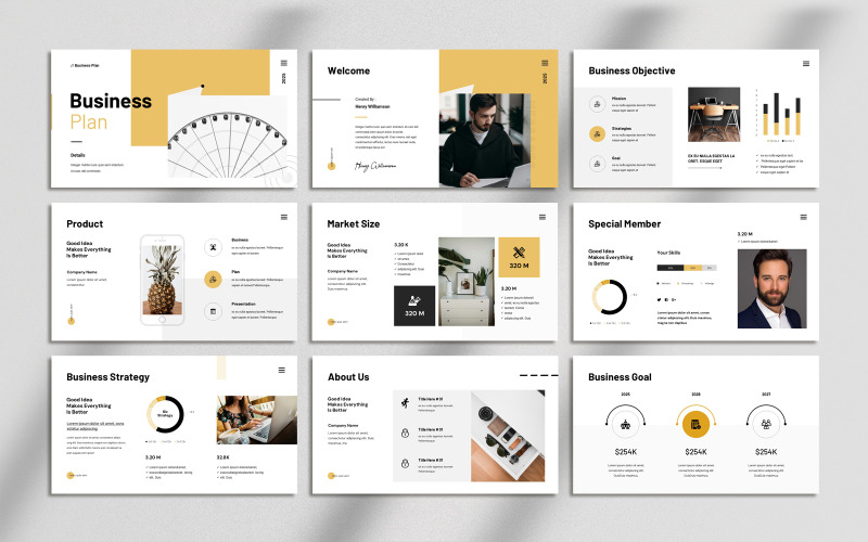 Businessplan _ PowerPoint-Präsentationsvorlage
