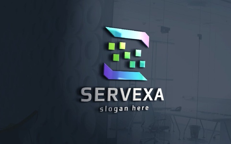 Servexa 字母 S 专业徽标