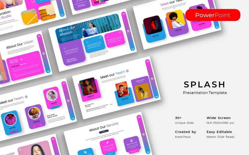 Splash – Modelo de PowerPoint de negócios