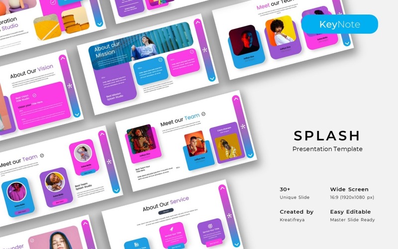 Splash – Zakelijke Keynote-sjabloon