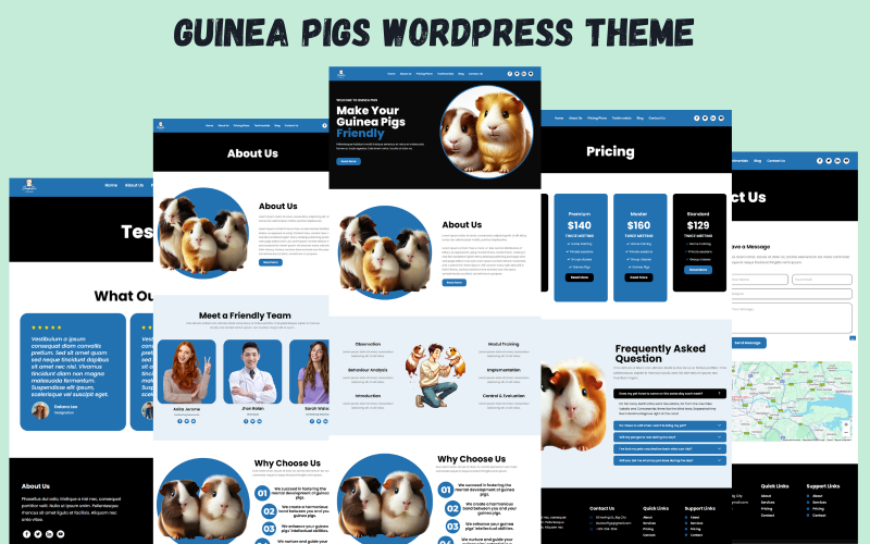 Tema WordPress per porcellini d'India