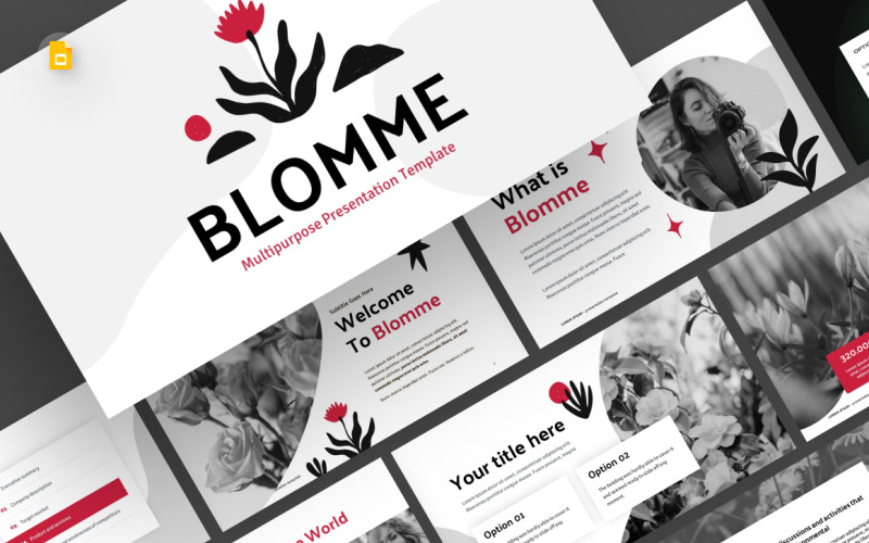 Blomme Mehrzweck-Google-Slides-Vorlage