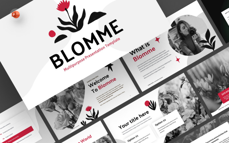 Blomme Multipurpose PowerPoint-mall