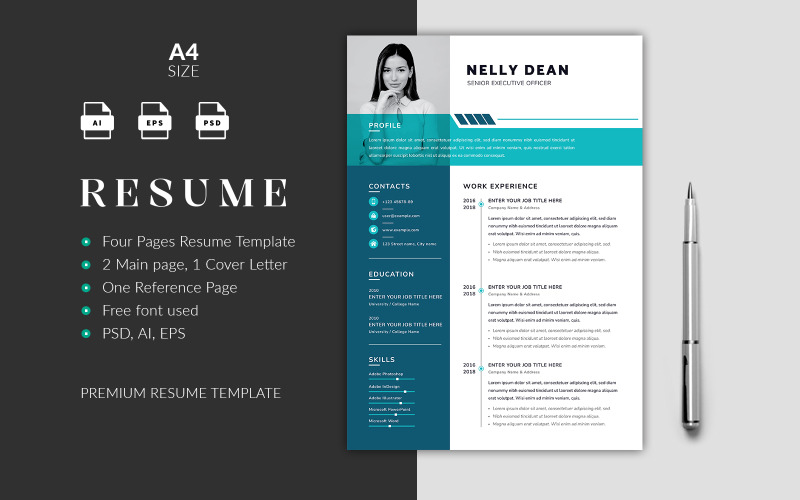 Creative Minimalist Resume Template for Job Seekers
