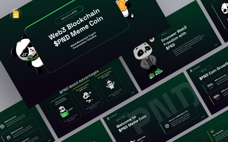 Krypto-Blockchain-Google-Slides-Vorlage