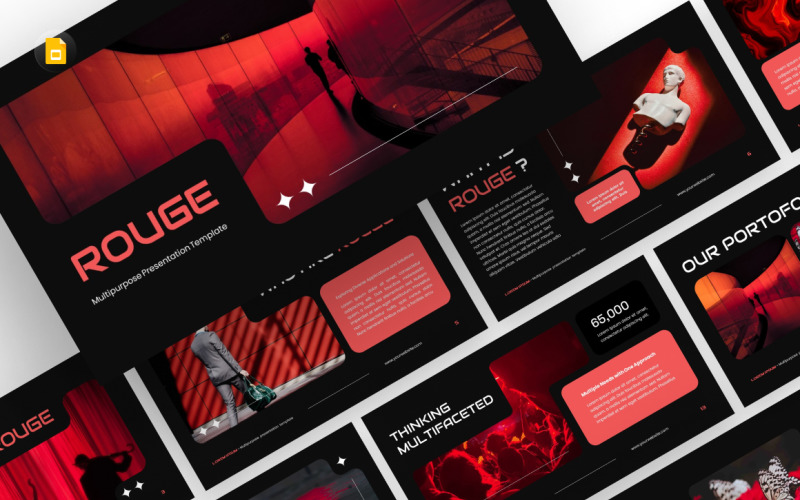 Modello multiuso di Google Slides Rouge