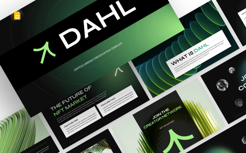 Plantilla de diapositivas de Google sobre criptomonedas