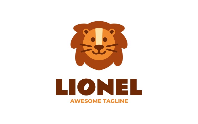 Logo de mascotte simple de Lionel