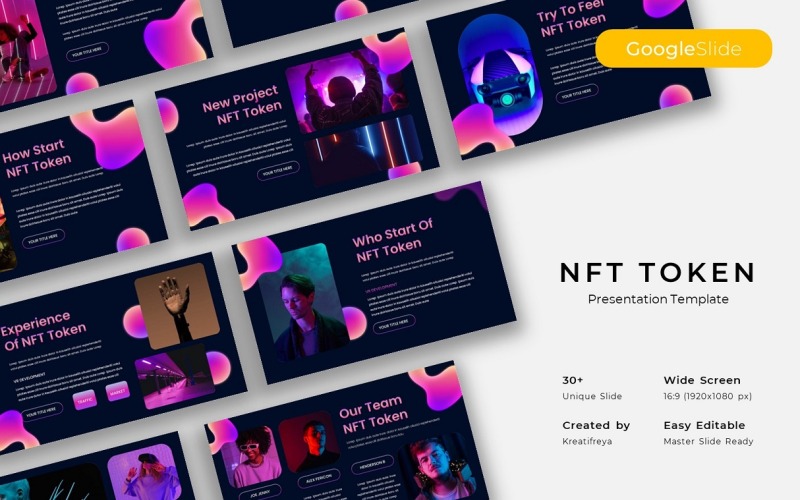 NFT Token – Firemní šablona prezentace Google