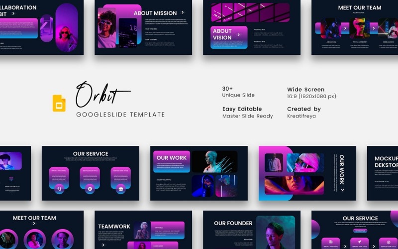 Orbit – Firemní šablona prezentace Google