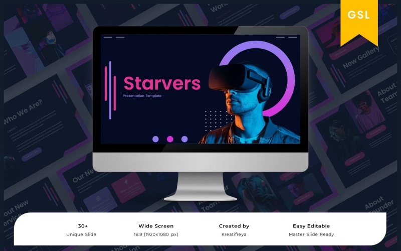 Starvers – Modelo de Slide Google de Negócios