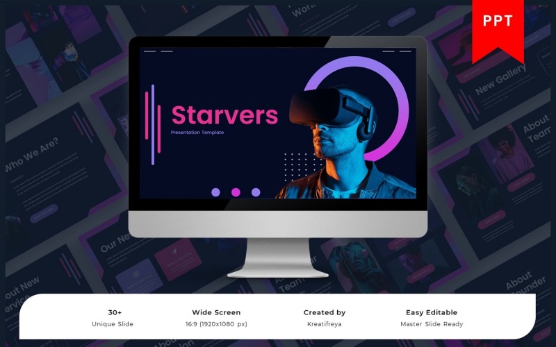 Starvers – NFT шаблон PowerPoint