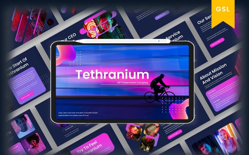 Tethranium – Бизнес-шаблон Google Slide