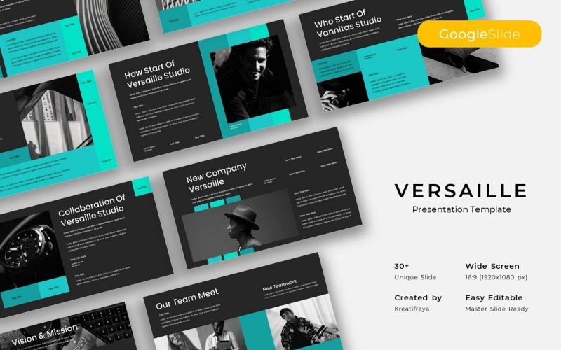 Versaille – Zakelijke Google Slide-sjabloon