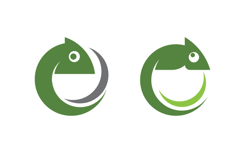Icône de caméléon silhouette illustration vectorielle icône v.2