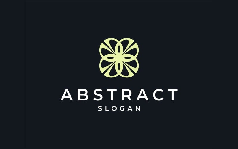 Logo di lusso Art Déco astratto