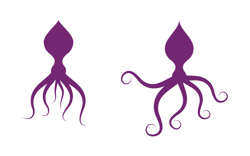 Octopus vector icoon Logo illustratie ontwerp sjabloon v.10