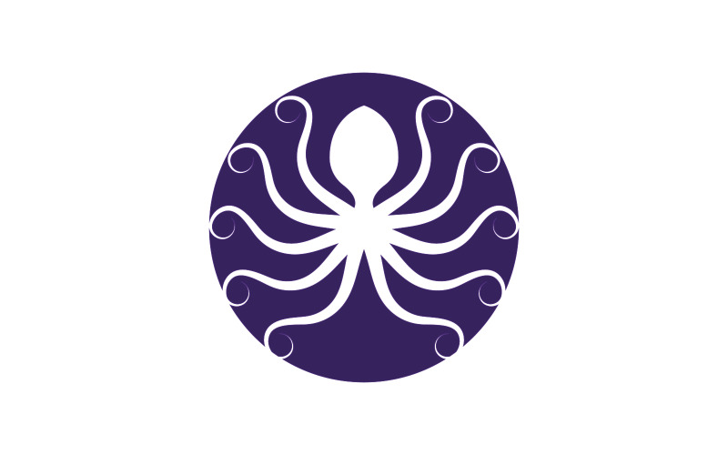 Octopus vector icoon Logo illustratie ontwerp sjabloon v.6