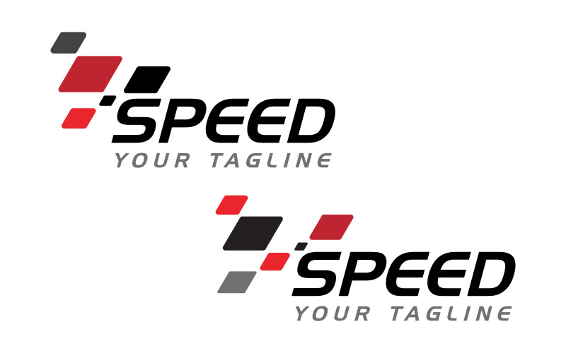 Icona della bandiera Speed Race, illustrazione di design semplice vettore v.4