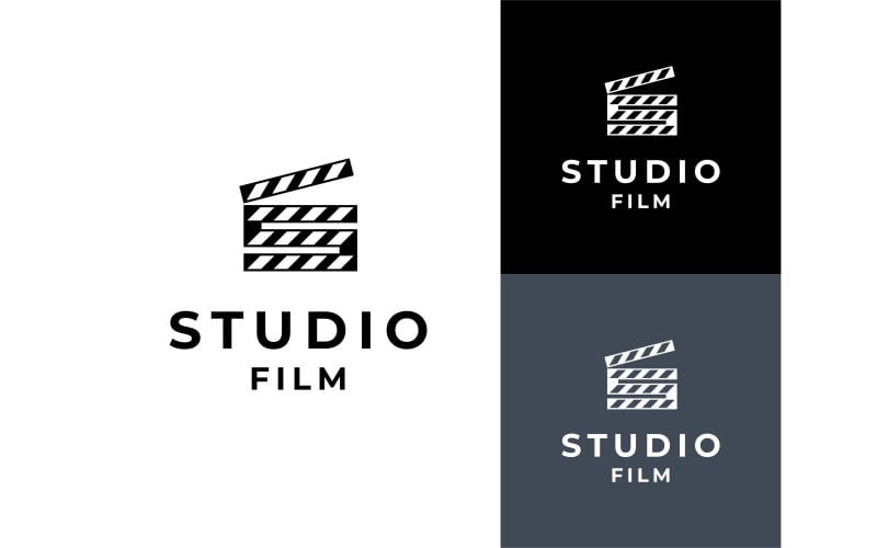 Letter S Clapper Board Movie Logo
