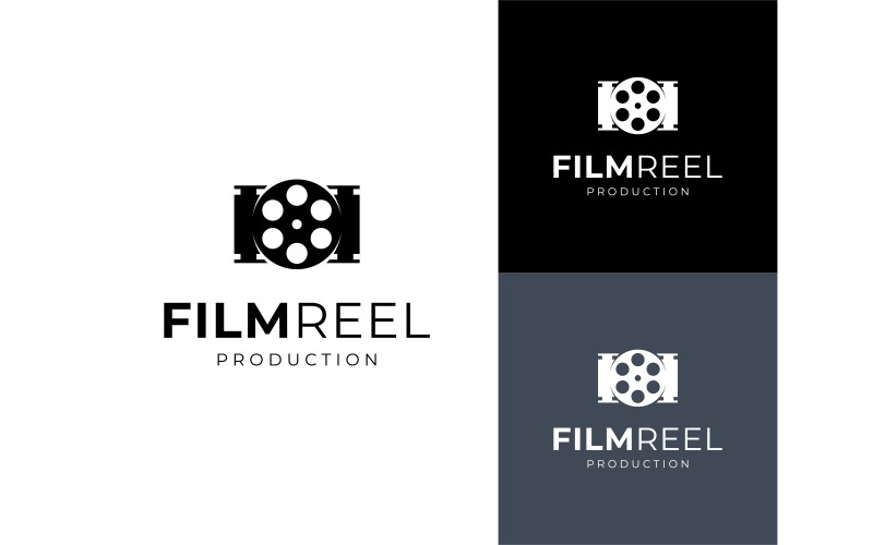 Logotipo de produção de cinema de filme