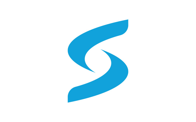 Modèle vectoriel de conception de logo d'entreprise lettre S v.1