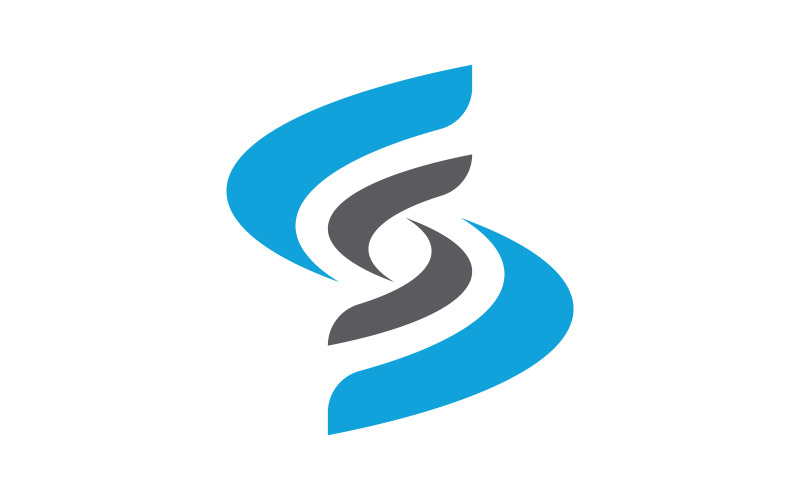 Modèle vectoriel de conception de logo d'entreprise lettre S v.5