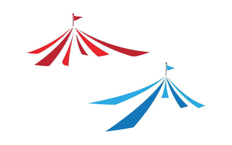 Шаблон логотипа для векторной иллюстрации Circus Tend v.1