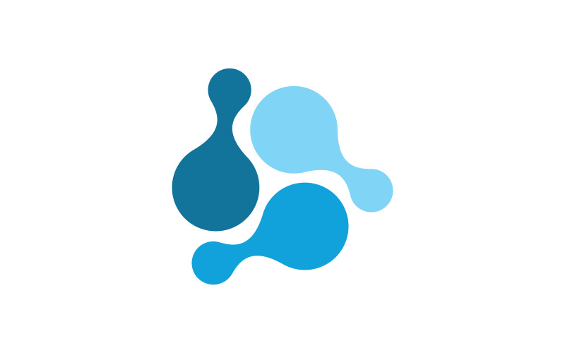 Science Meta Ball-pictogram vectorontwerpsjabloon