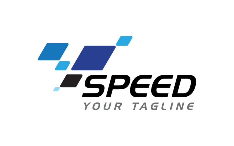 Значок флага Speed Race, простая векторная иллюстрация дизайна v.2