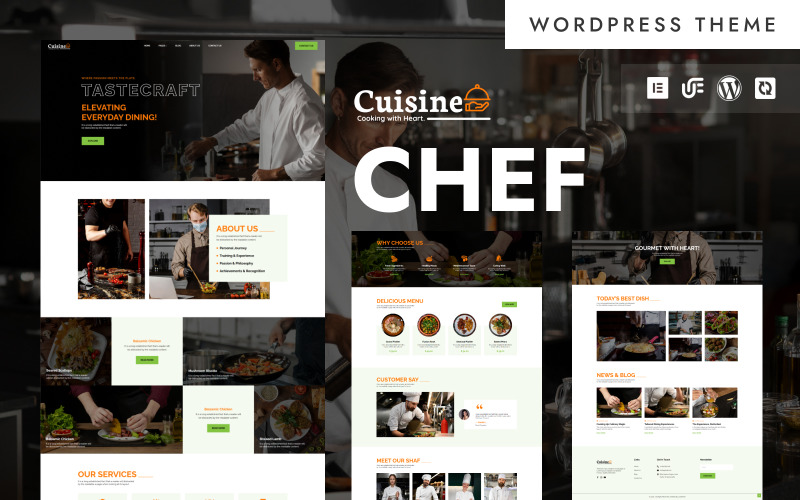 Cozinha - Tema WordPress Elementor de Chef Pessoal e Catering