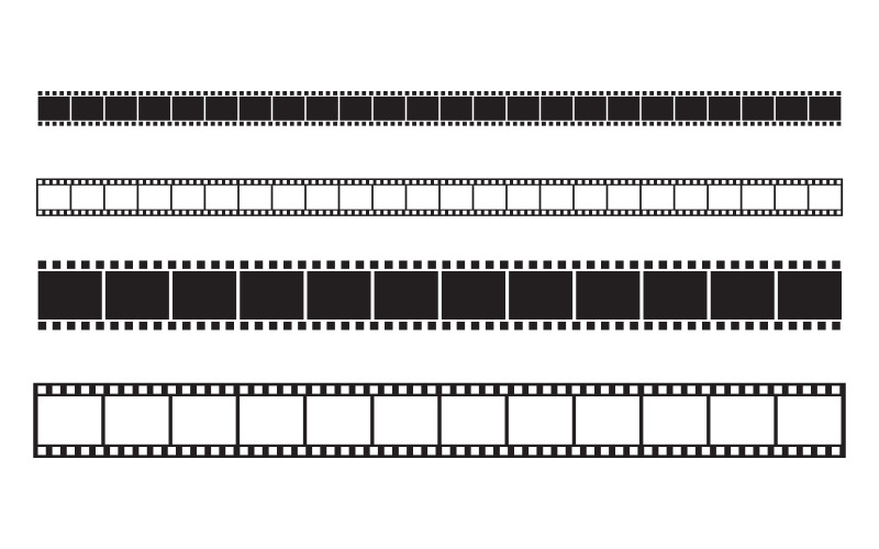 Filmstrip bioscoop icoon vector Logo ontwerp illustratie v.2
