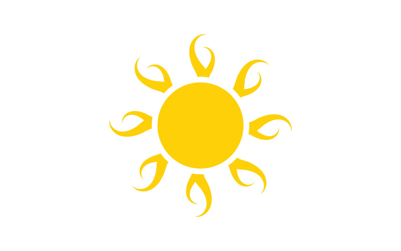 Illustrazione vettoriale di Sun Shine Icona Logo Template design v.6