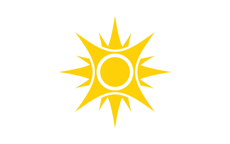 Illustrazione vettoriale di Sun Shine Icona Logo Template design v.9