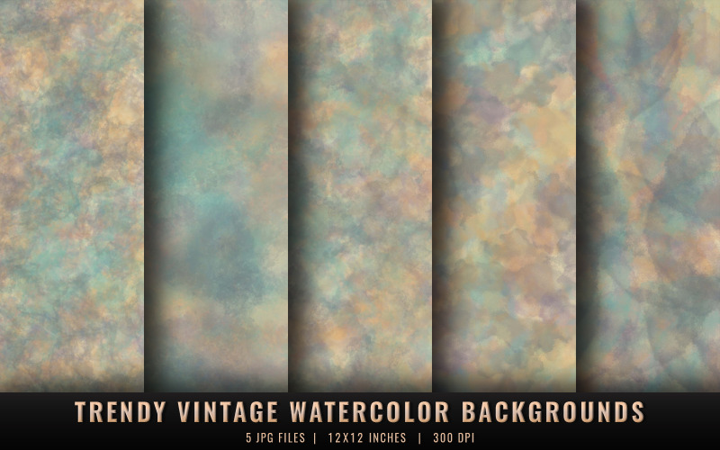 Moda Vintage Suluboya Arkaplanları