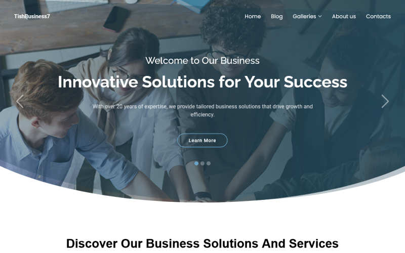 TishBusiness7 – Корпоративная тема WordPress