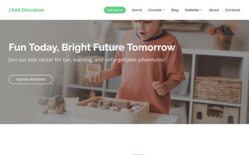 TishKidsCenter – WordPress-Theme für Kinderzentren