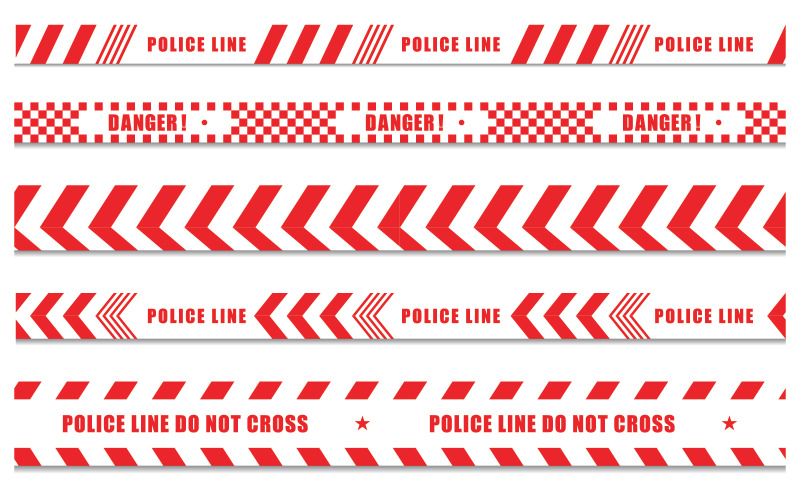 Designvorlage für das Design von Polizeiliniensymbolen v.13