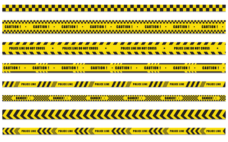 Designvorlage für das Design von Polizeiliniensymbolen v.9
