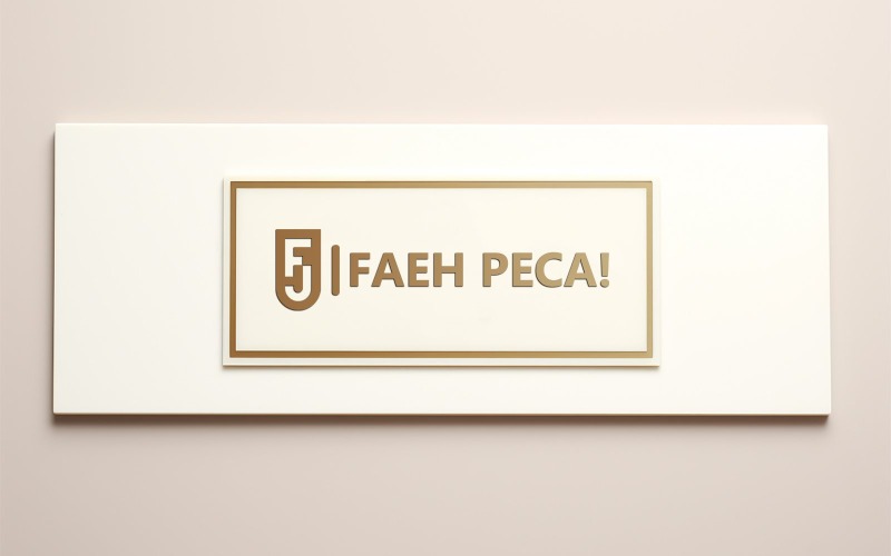 Mockup van logo op uithangbord, mockup van logopresentatie