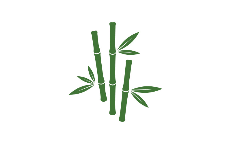 Bamboe vector pictogram Logo illustratie ontwerp sjabloon v.10