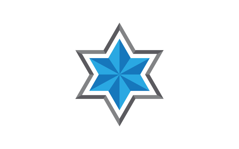 Шаблон векторной иллюстрации Star David v.6