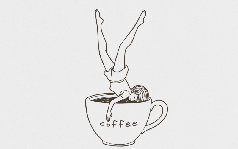 Coffee Lover PNG, Messy Bun Coffee Design, Coffee Quotes png, Sublimation PNG Download, Valentine